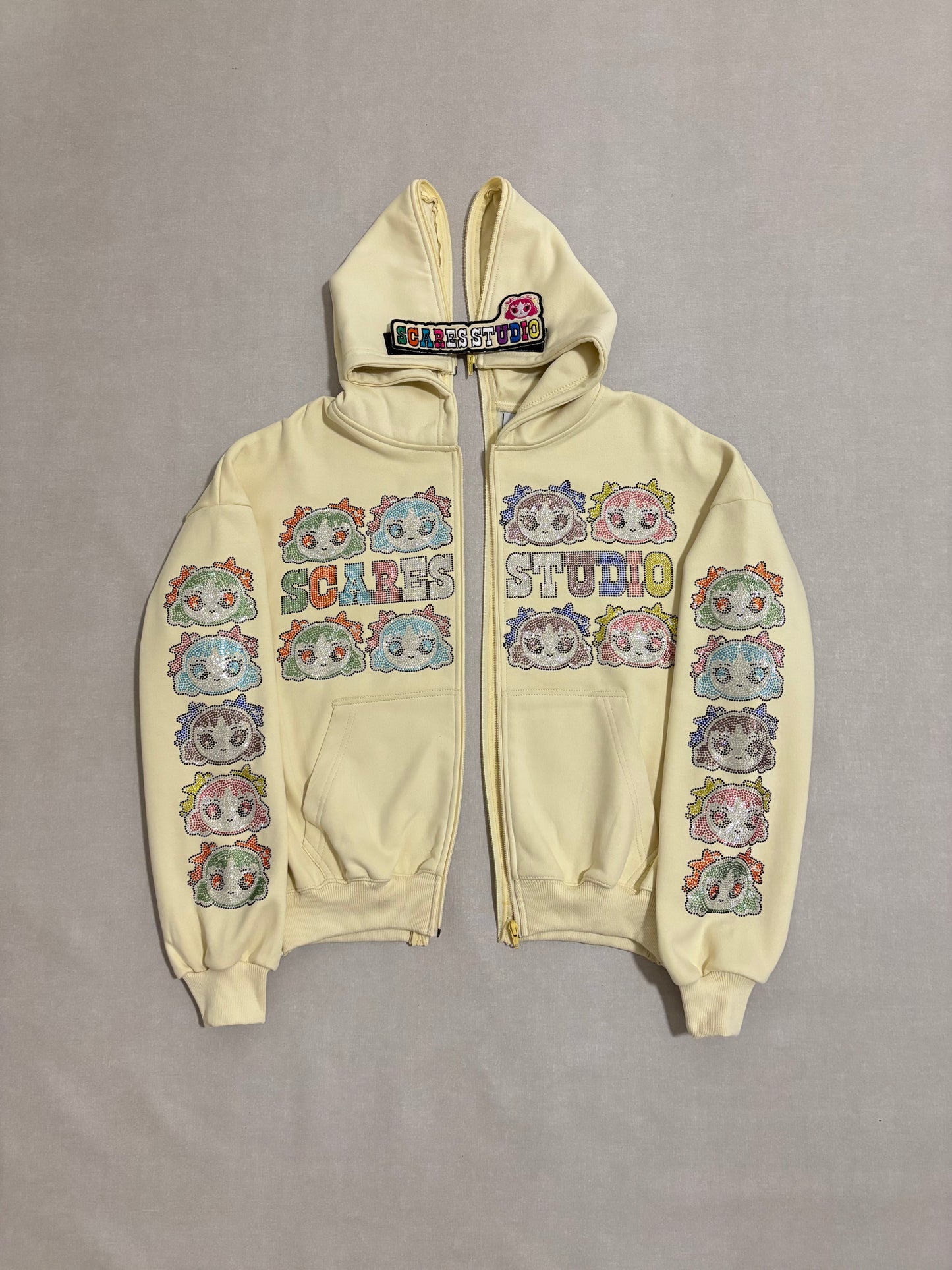 VANILLA CREAM MULTI-COLOUR BARBIE ZIPPER