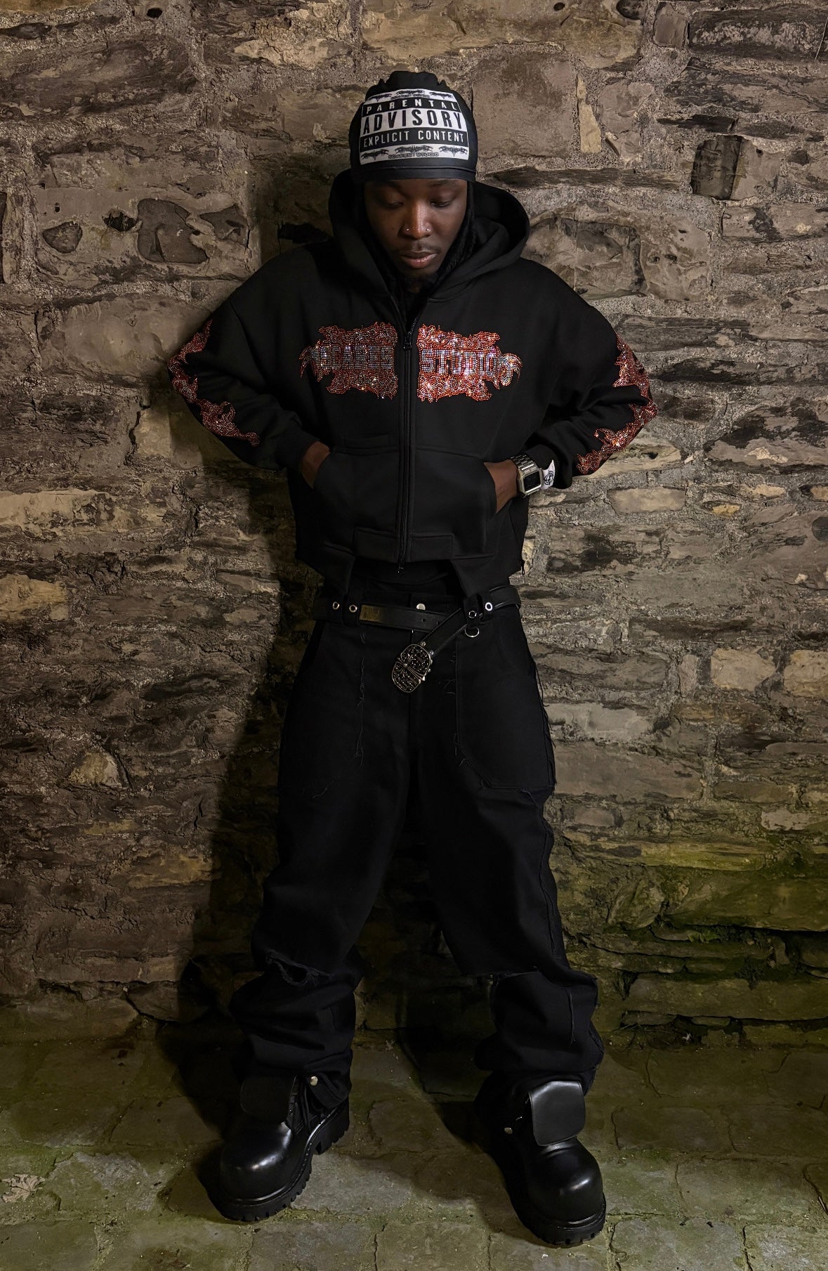 SIGNATURE BLACK & ORANGE TECH. ZIPPER