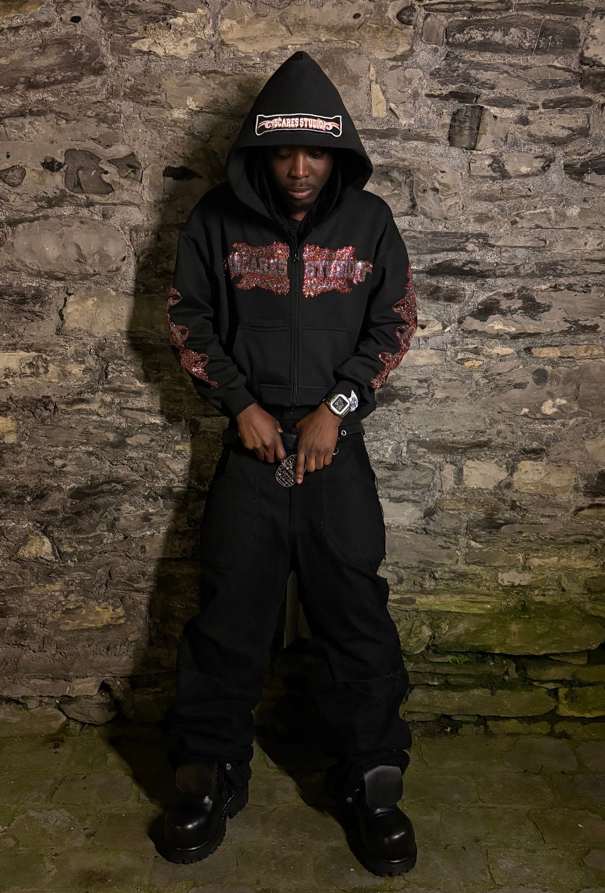 SIGNATURE BLACK & ORANGE TECH. ZIPPER