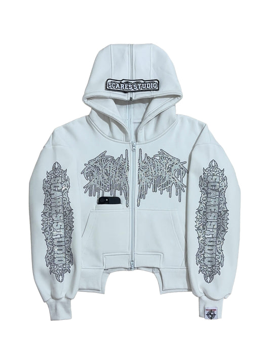 ARAB MANI WHITE TECH. ZIPPER