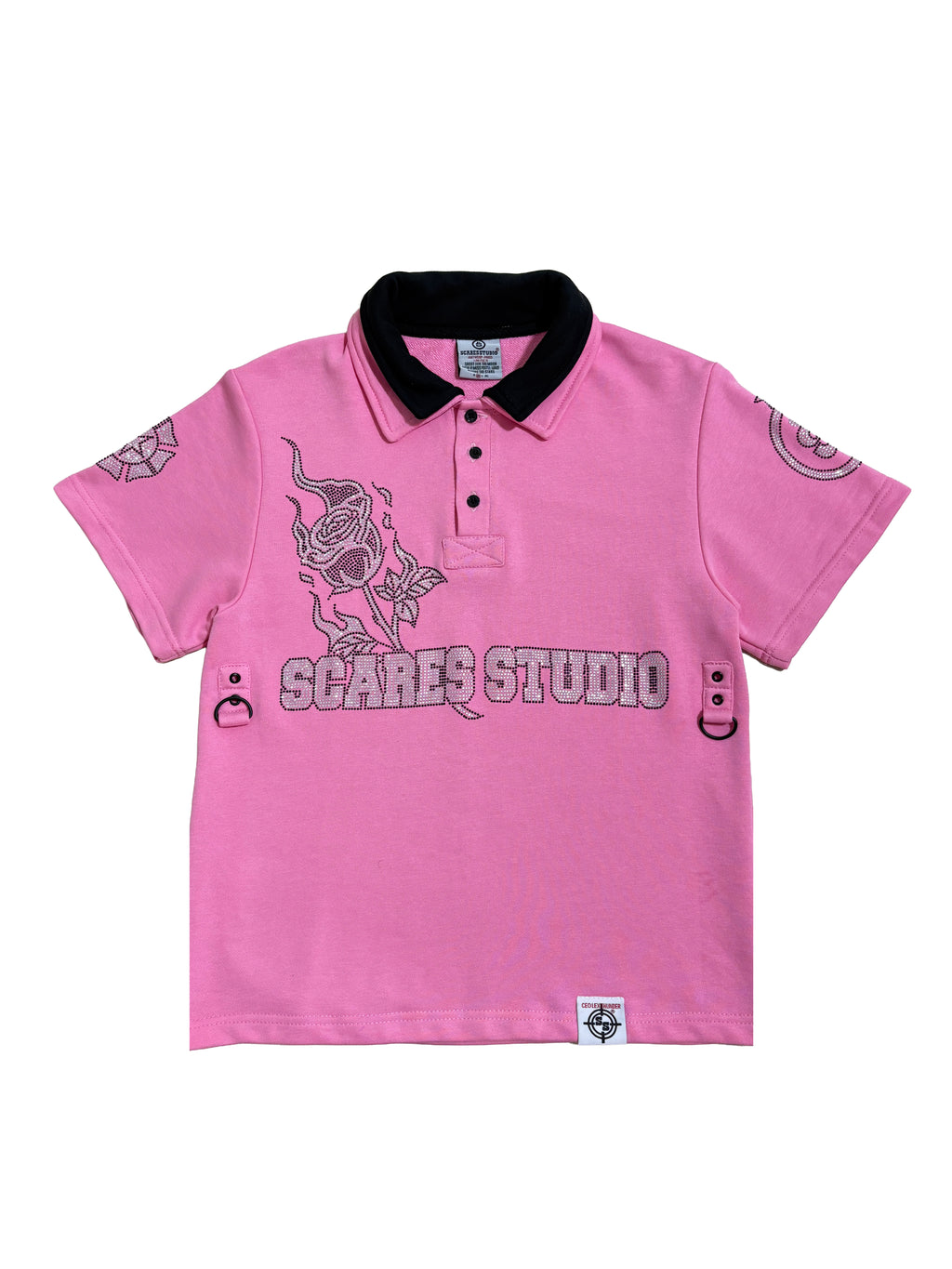 THE NEW BORNSTAR ROSE PINK POLO SHIRT