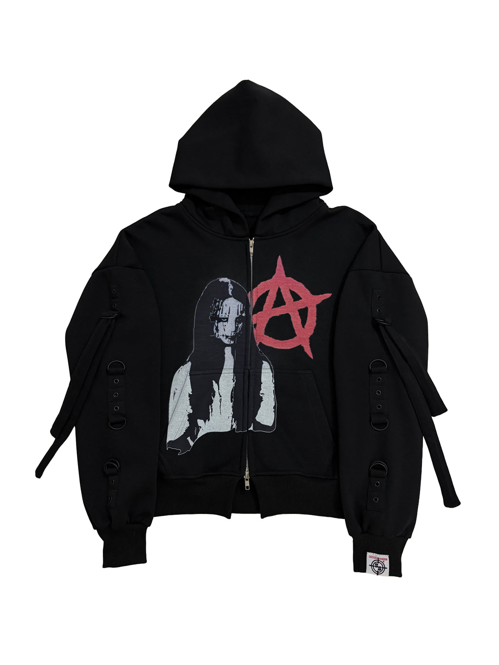 BLACK CHAOTIC ANARCHY CLAN ZIPPER