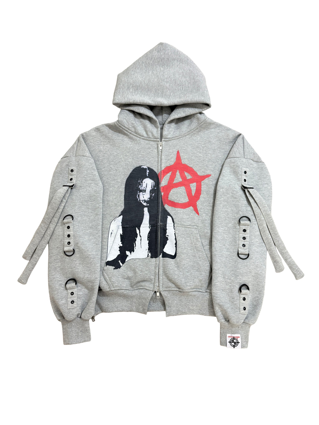 HEATHER GREY CHAOTIC ANARCHY CLAN ZIPPER