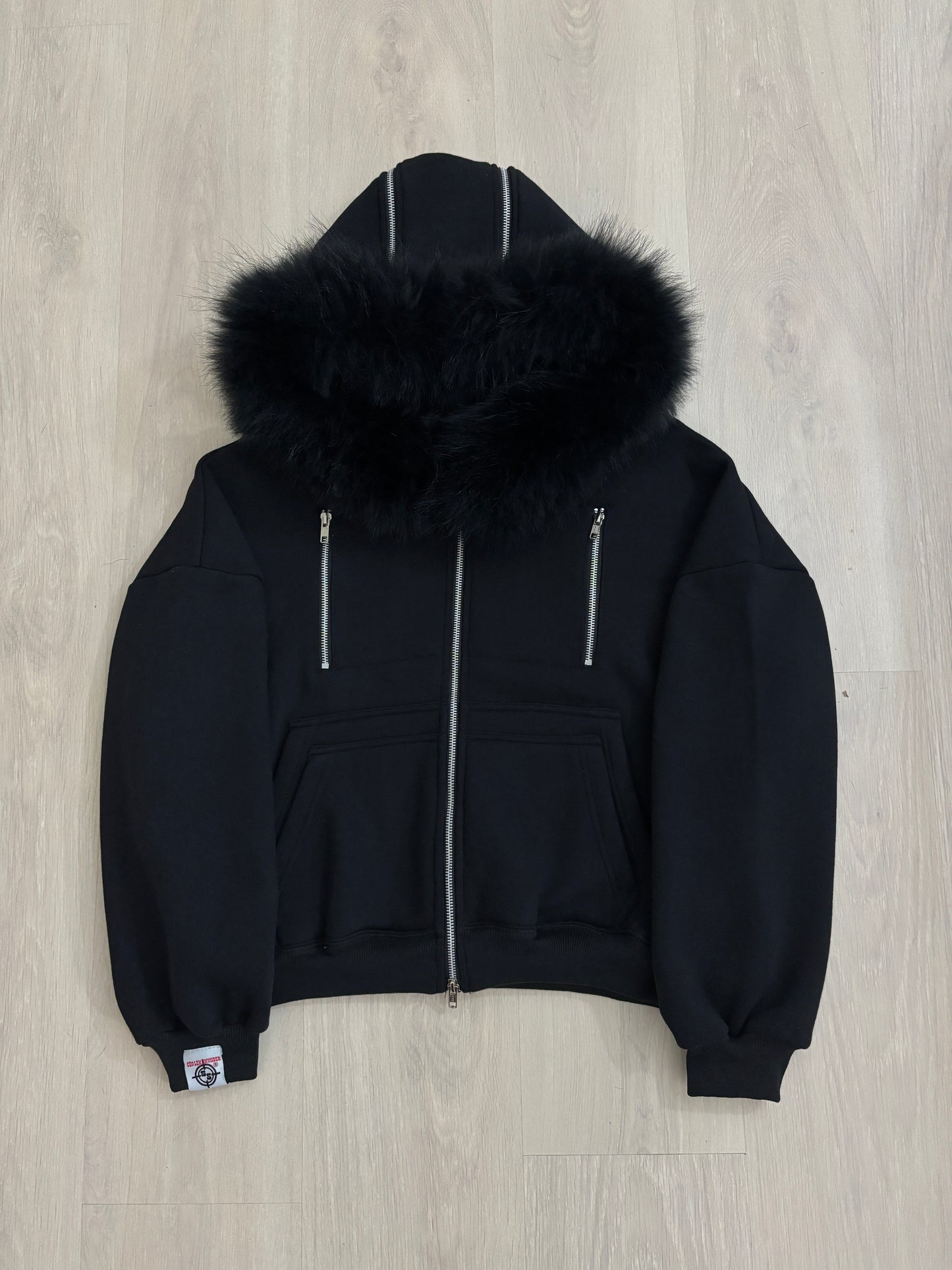 BLACK CARPENTER TECH FUR ZIPPER