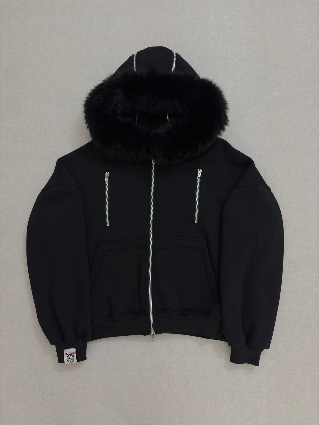BLACK CARPENTER TECH FUR ZIPPER