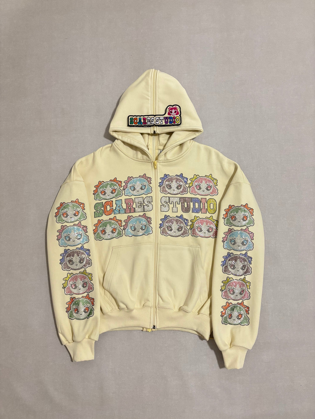 VANILLA CREAM MULTI-COLOUR BARBIE ZIPPER