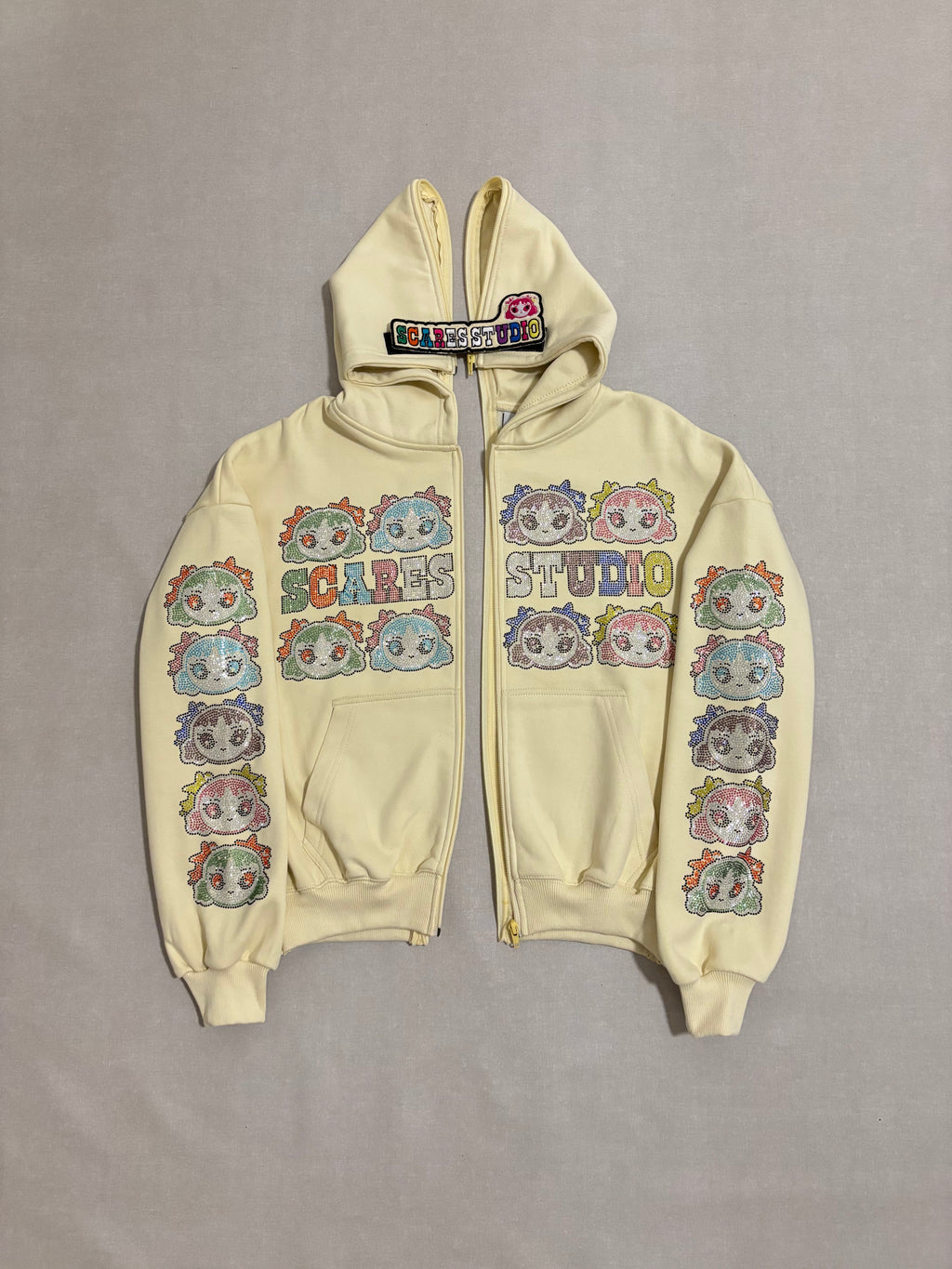 VANILLA CREAM MULTI-COLOUR BARBIE ZIPPER