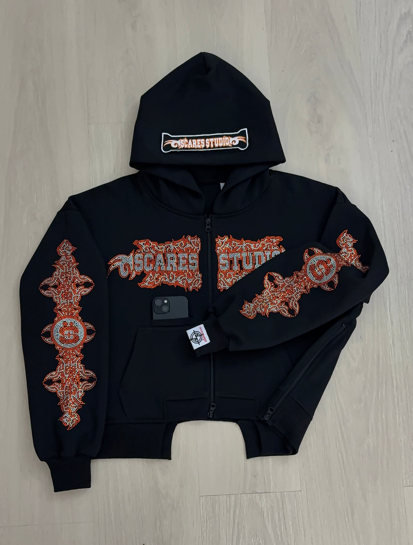 SIGNATURE BLACK & ORANGE TECH. ZIPPER