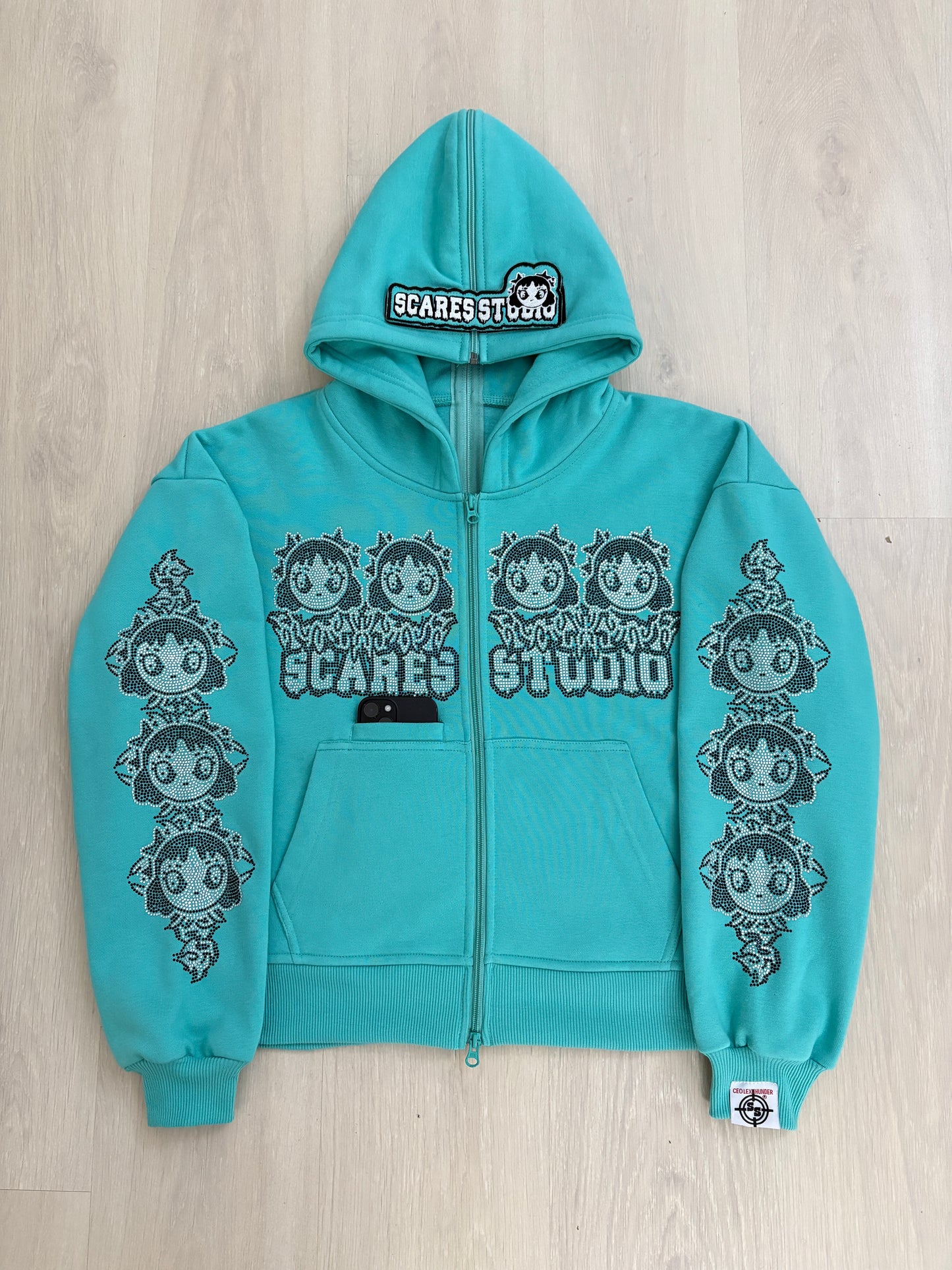 SEA GREEN BARBIE ZIPPER