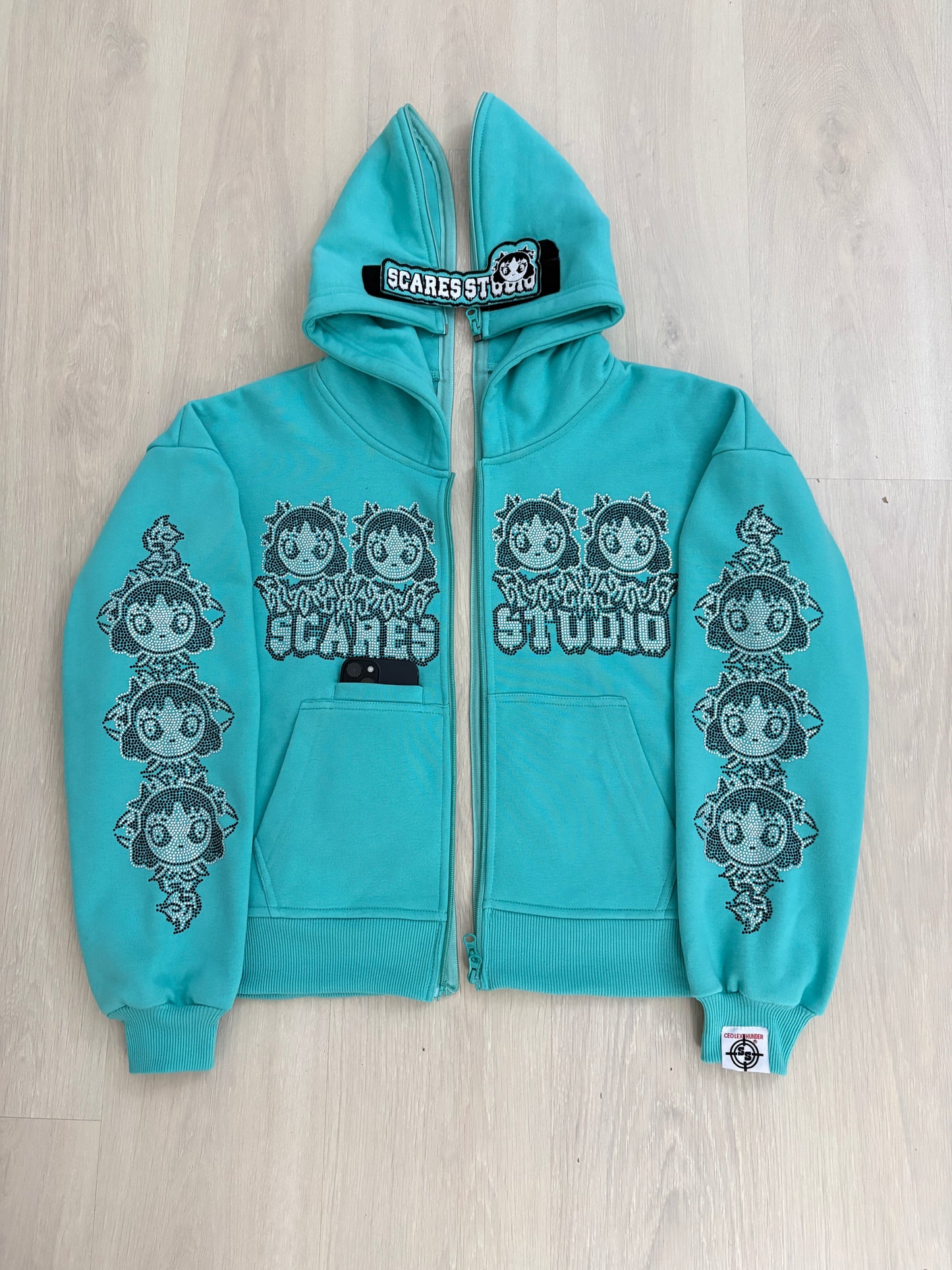 SEA GREEN BARBIE ZIPPER