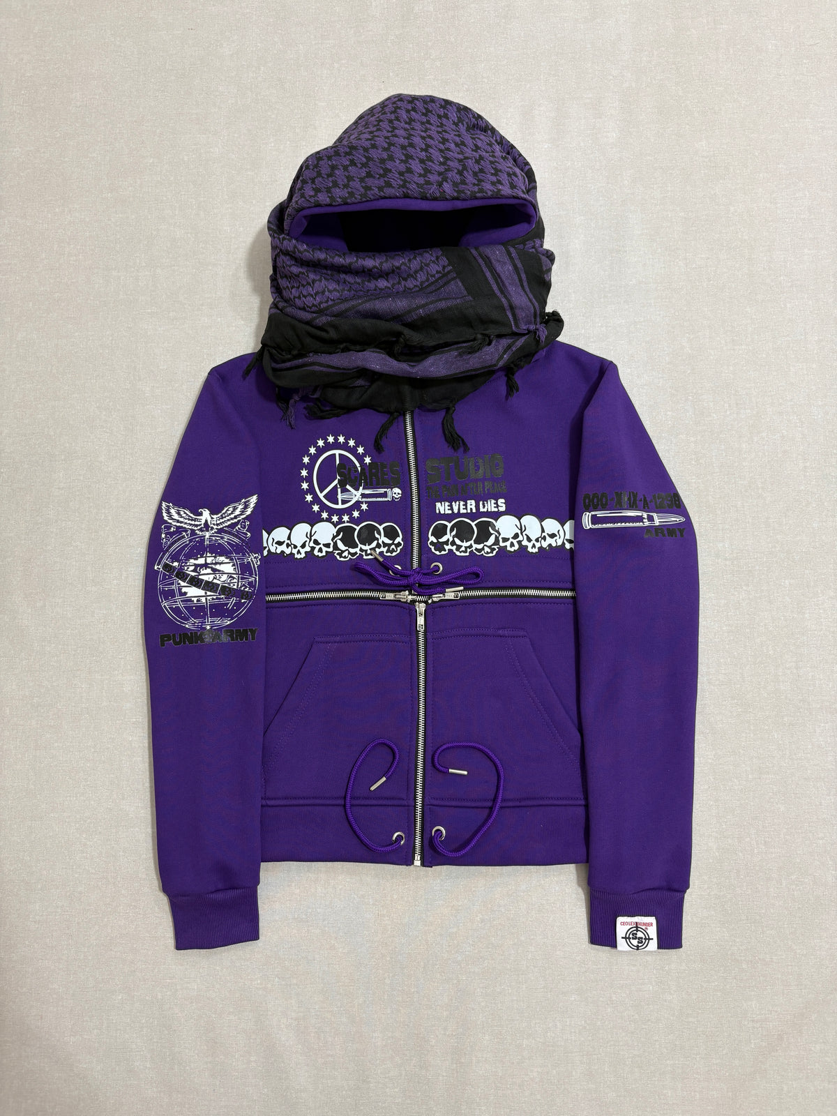 PURPLE HYB. HOODIE [3 DIFFERENT HOODS STYLES]