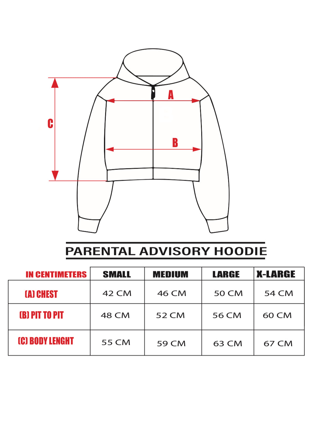 PARENTAL ADVISORY (WHITE FUR) BLACK ZIPPER