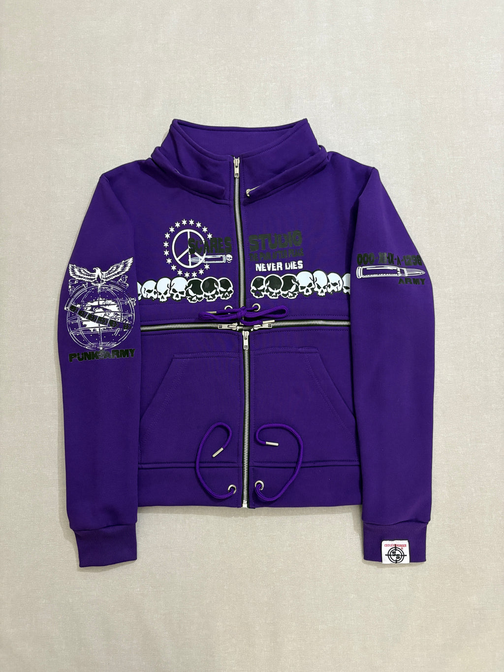 PURPLE HYB. HOODIE [3 DIFFERENT HOODS STYLES]