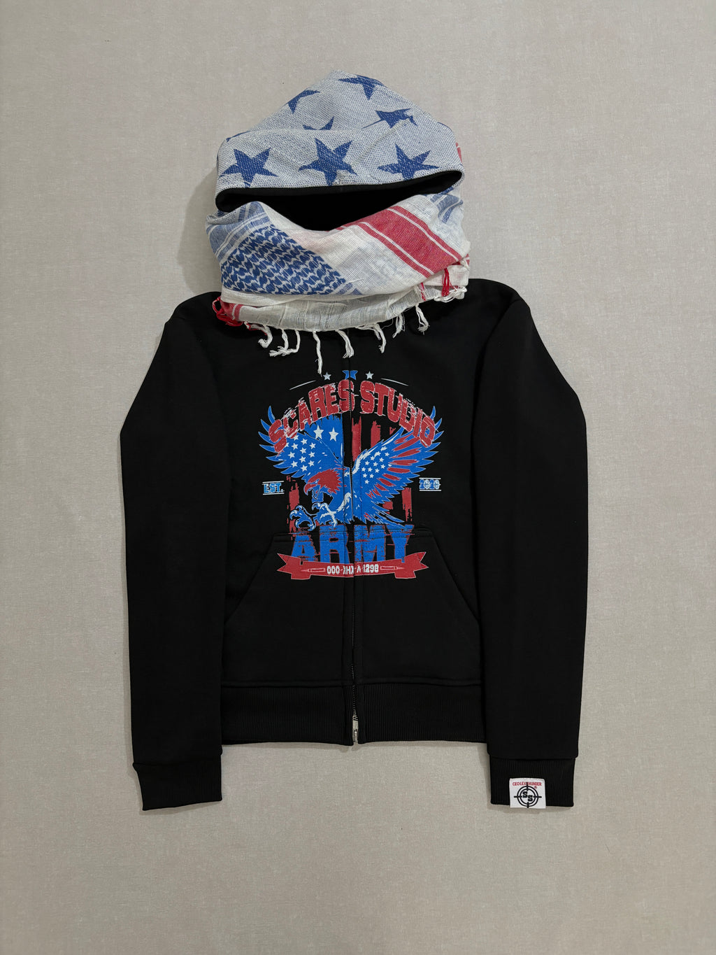 USA ARMY HYB. HOODIE [SCARF & NORMAL HOODS STYLES]