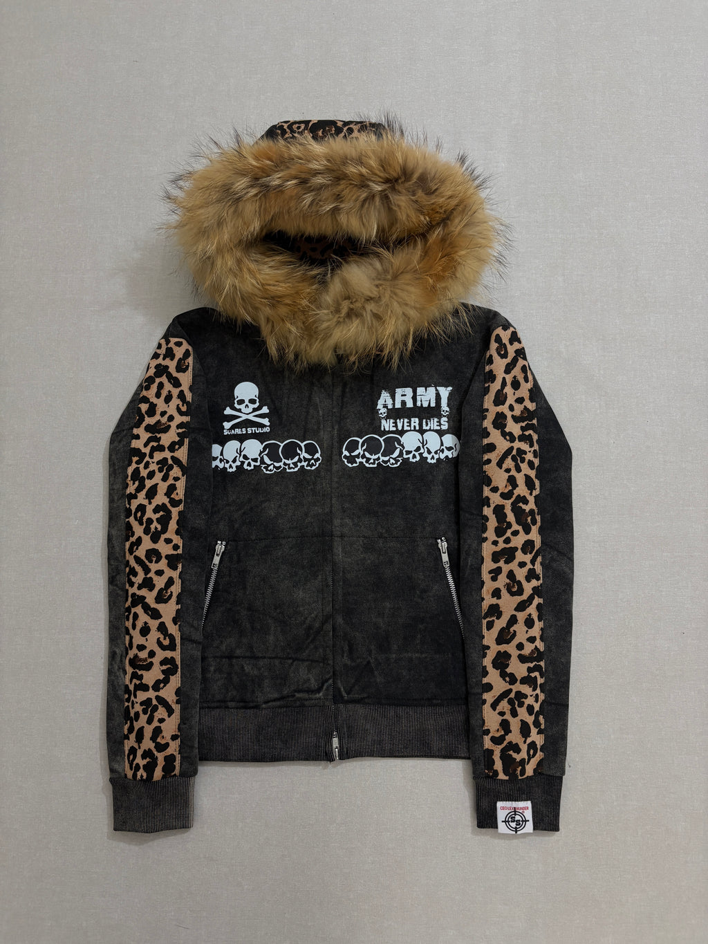 ACID WASH HYB. HOODIE [SCARF & FUR HOODS STYLES]