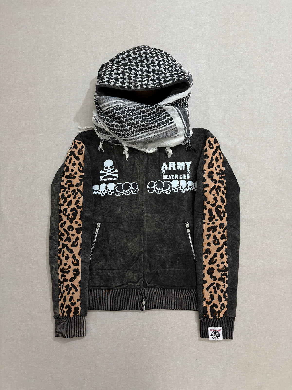 ACID WASH HYB. HOODIE [SCARF & FUR HOODS STYLES]