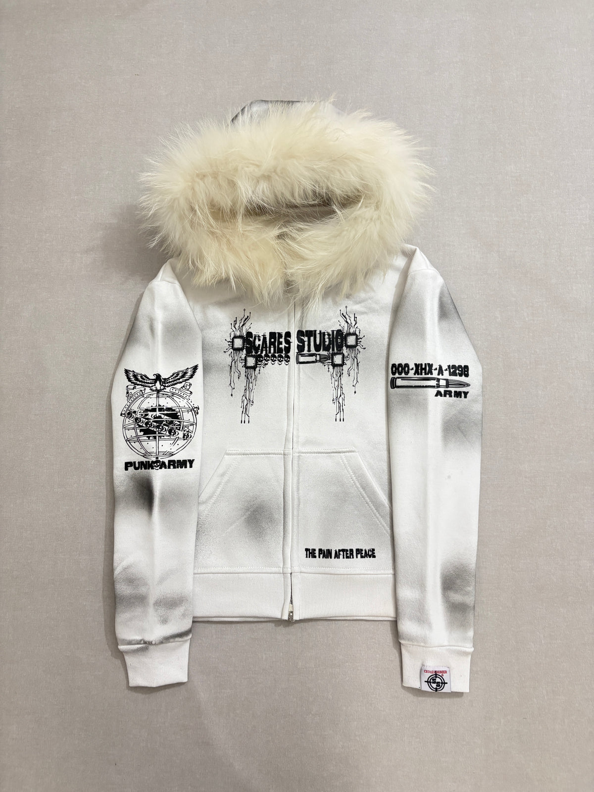 WHITE HYB. HOODIE [3 DIFFERENT HOODS STYLES]