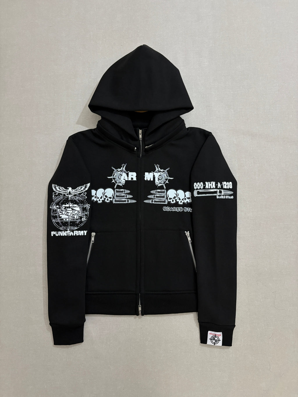 BLACK HYB. HOODIE [3 DIFFERENT HOODS STYLES]