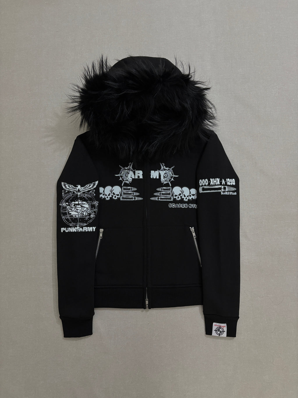 BLACK HYB. HOODIE [3 DIFFERENT HOODS STYLES]