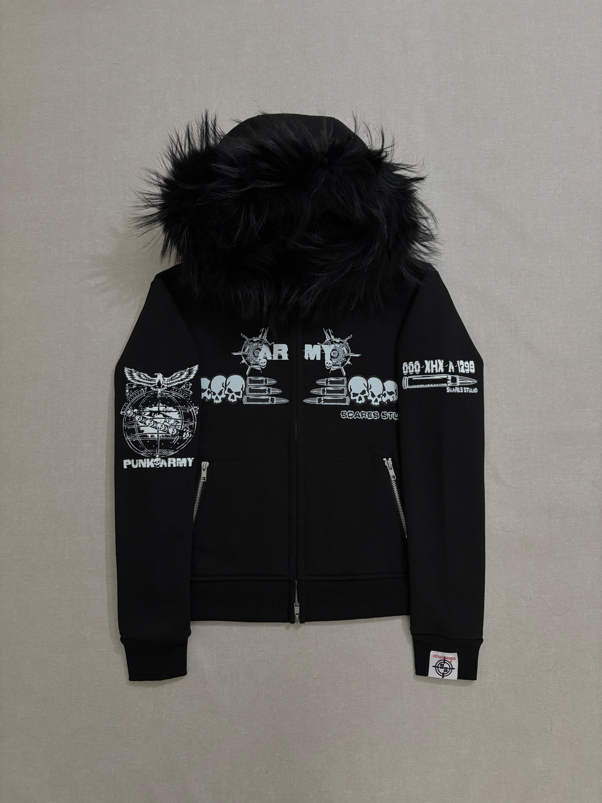 BLACK HYB. HOODIE [3 DIFFERENT HOODS STYLES]