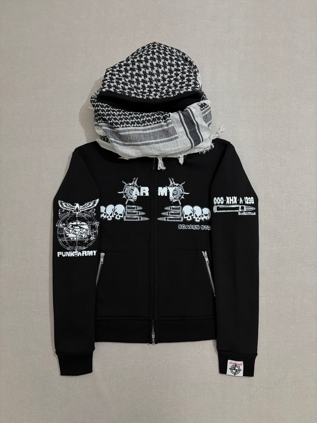 BLACK HYB. HOODIE [3 DIFFERENT HOODS STYLES]