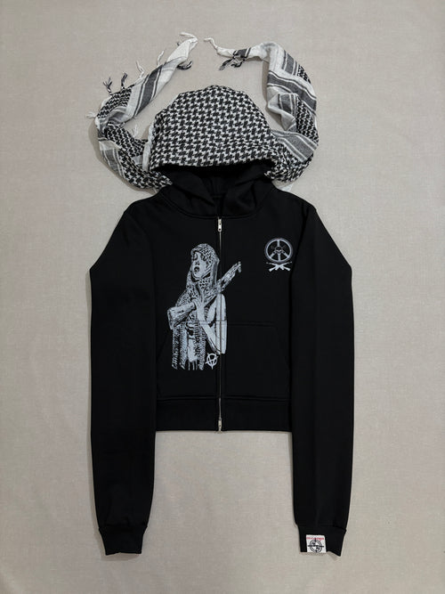 ANARCHY WARRIORS TURBAN SCARF ZIPPER