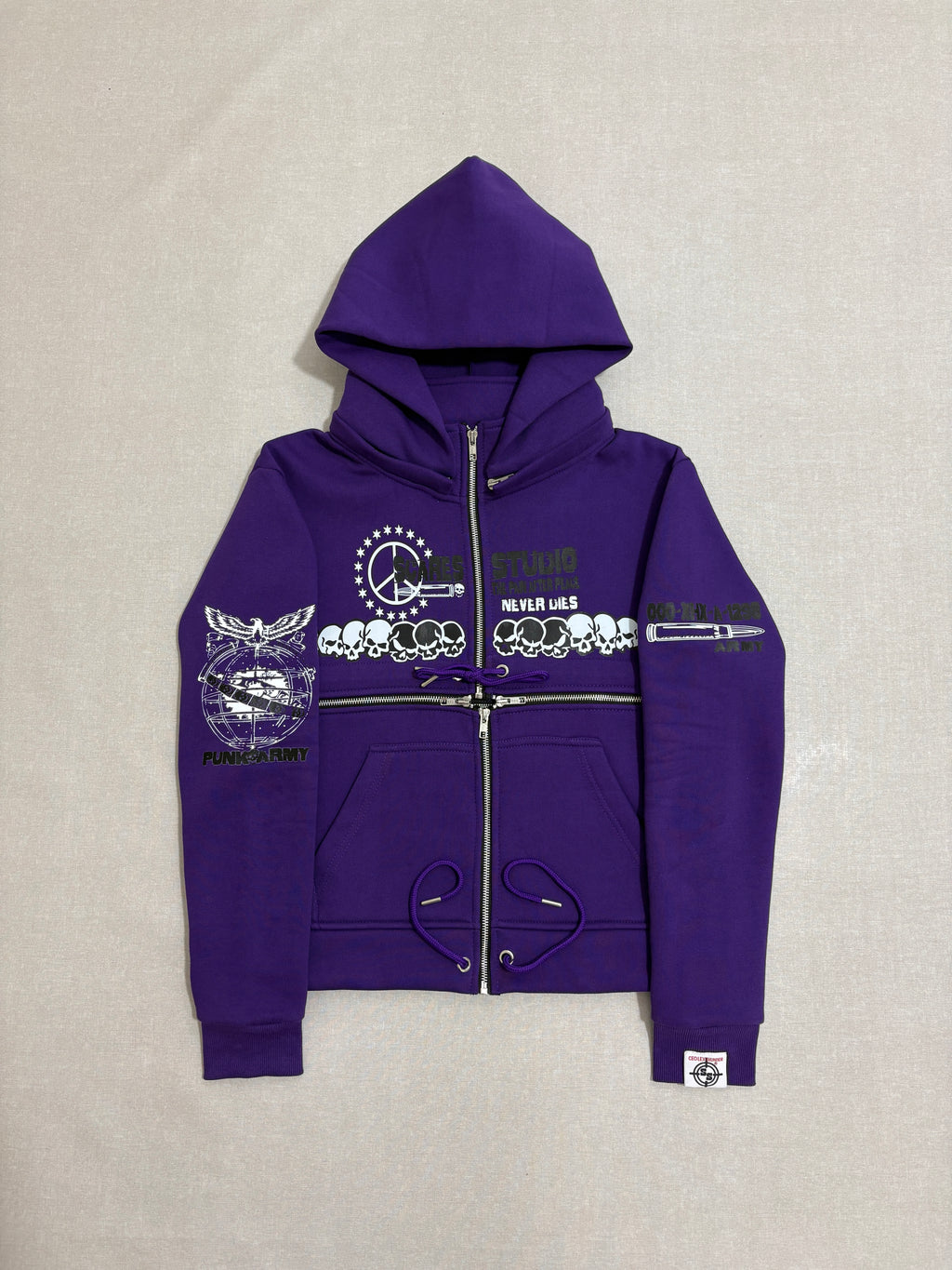 PURPLE HYB. HOODIE [3 DIFFERENT HOODS STYLES]
