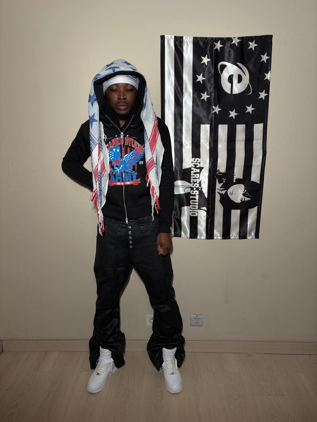 USA ARMY HYB. HOODIE [3 DIFFERENT HOODS STYLES]