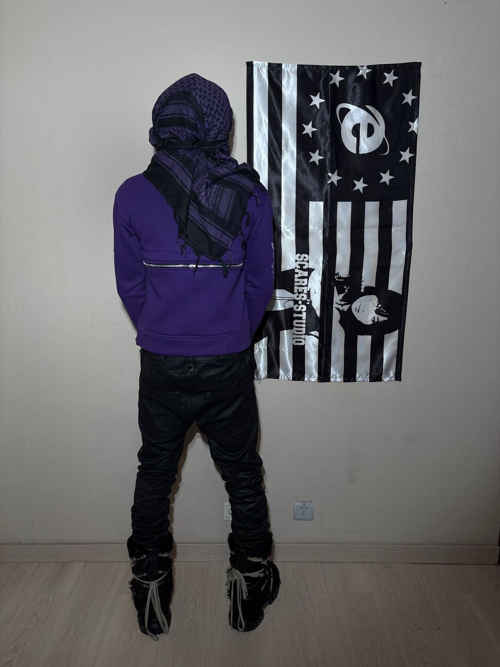 PURPLE HYB. HOODIE [3 DIFFERENT HOODS STYLES]