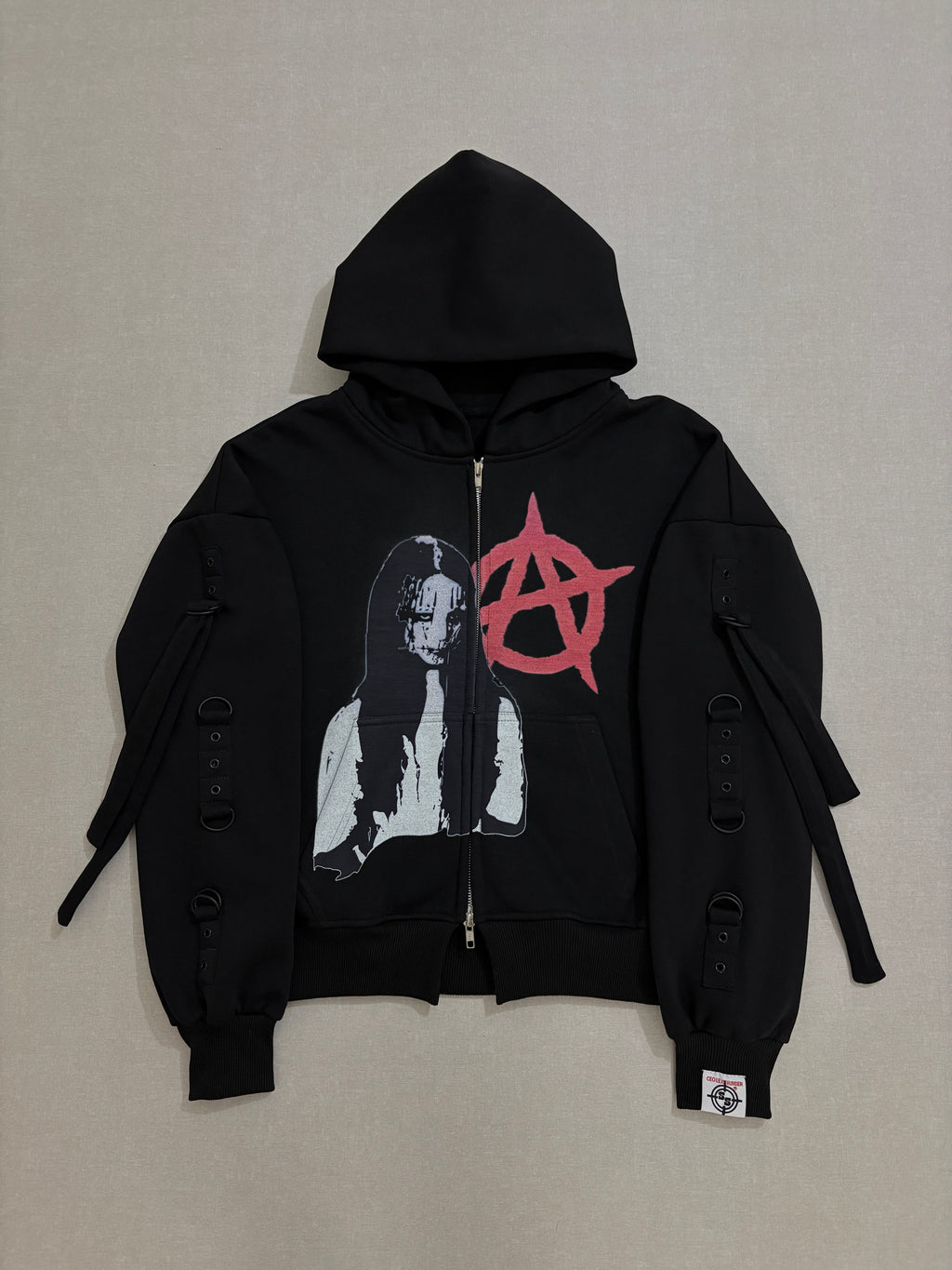 BLACK CHAOTIC ANARCHY CLAN ZIPPER