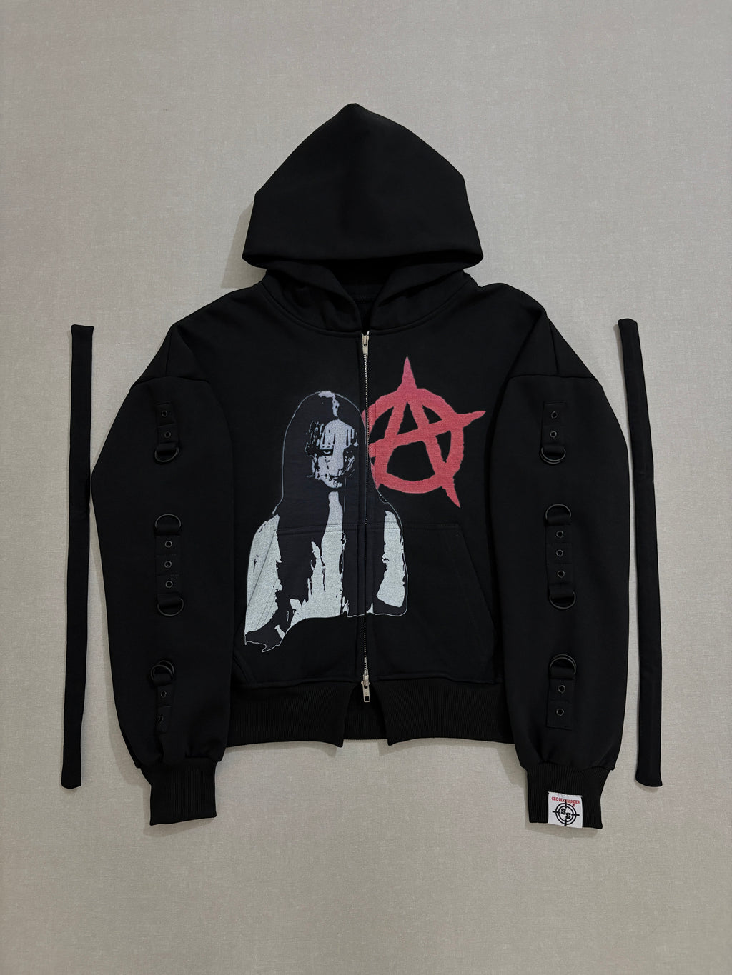 BLACK CHAOTIC ANARCHY CLAN ZIPPER