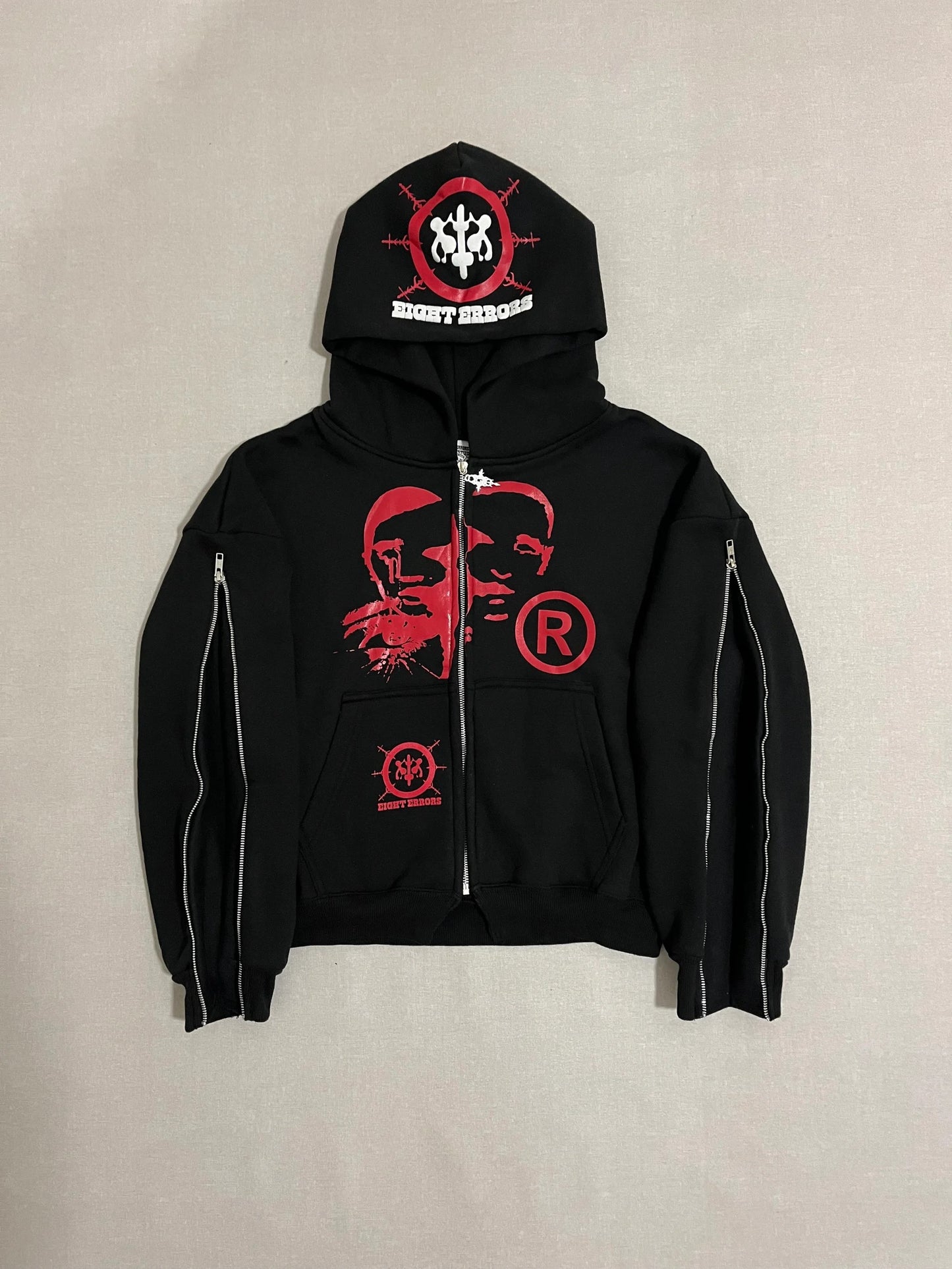 GOD SONS (BLACK ZIP-UP HOODDIE)