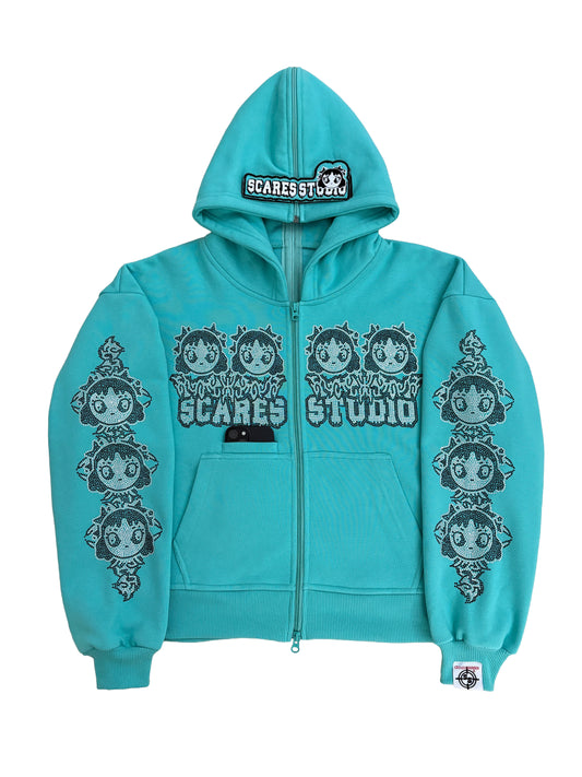 SEA GREEN BARBIE ZIPPER