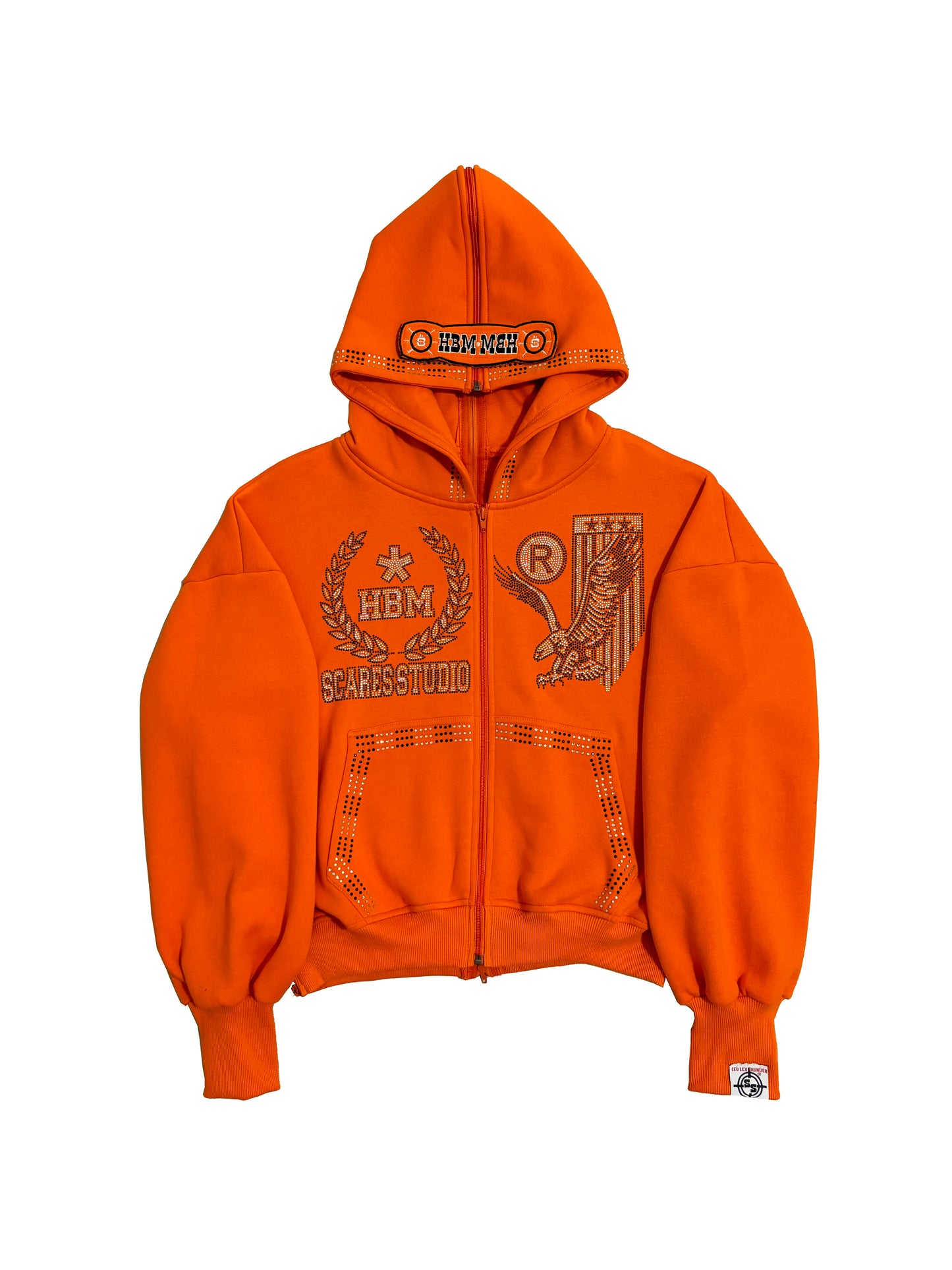 HOOD BY MONEY EAGLE ORANGE ZIPPER