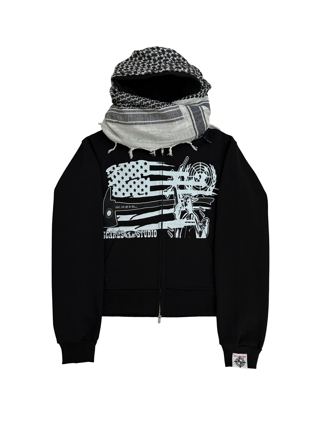 N.G.A TURBAN SCARF ZIPPER