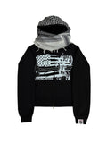 N.G.A TURBAN SCARF ZIPPER