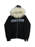 NIGHT STARS BLACK FUR ZIPPER