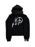 PEACE & CHAOS TURBAN SCARF ZIPPER