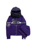 PURPLE HYB. HOODIE [SCARF & NORMAL HOODS STYLES]