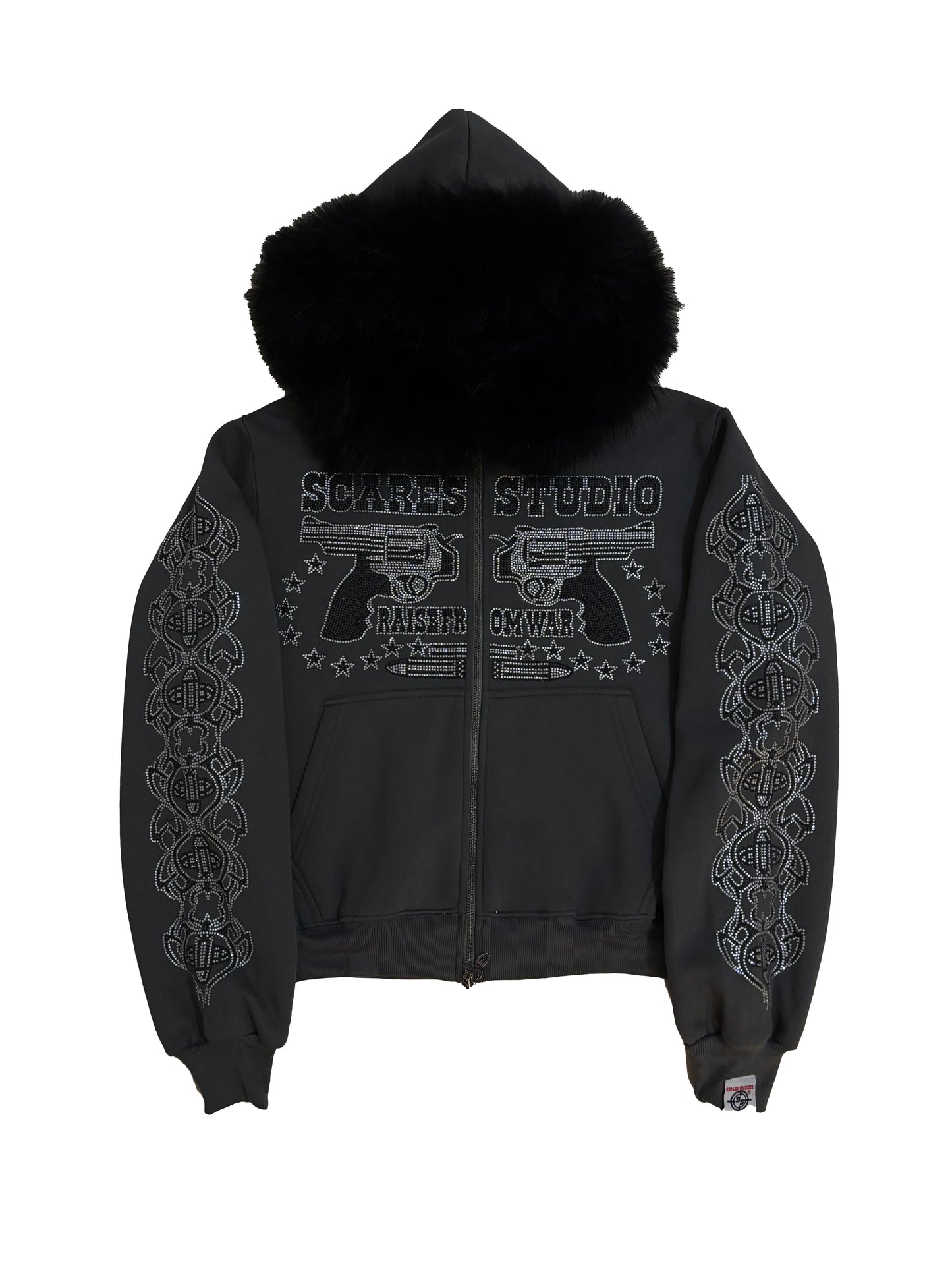 RAISE FROM WAR FUR ASH-GREY FUR ZIPPER