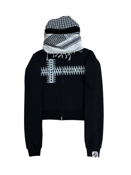 THE JUPITER ARMOR TURBAN SCARF ZIPPER