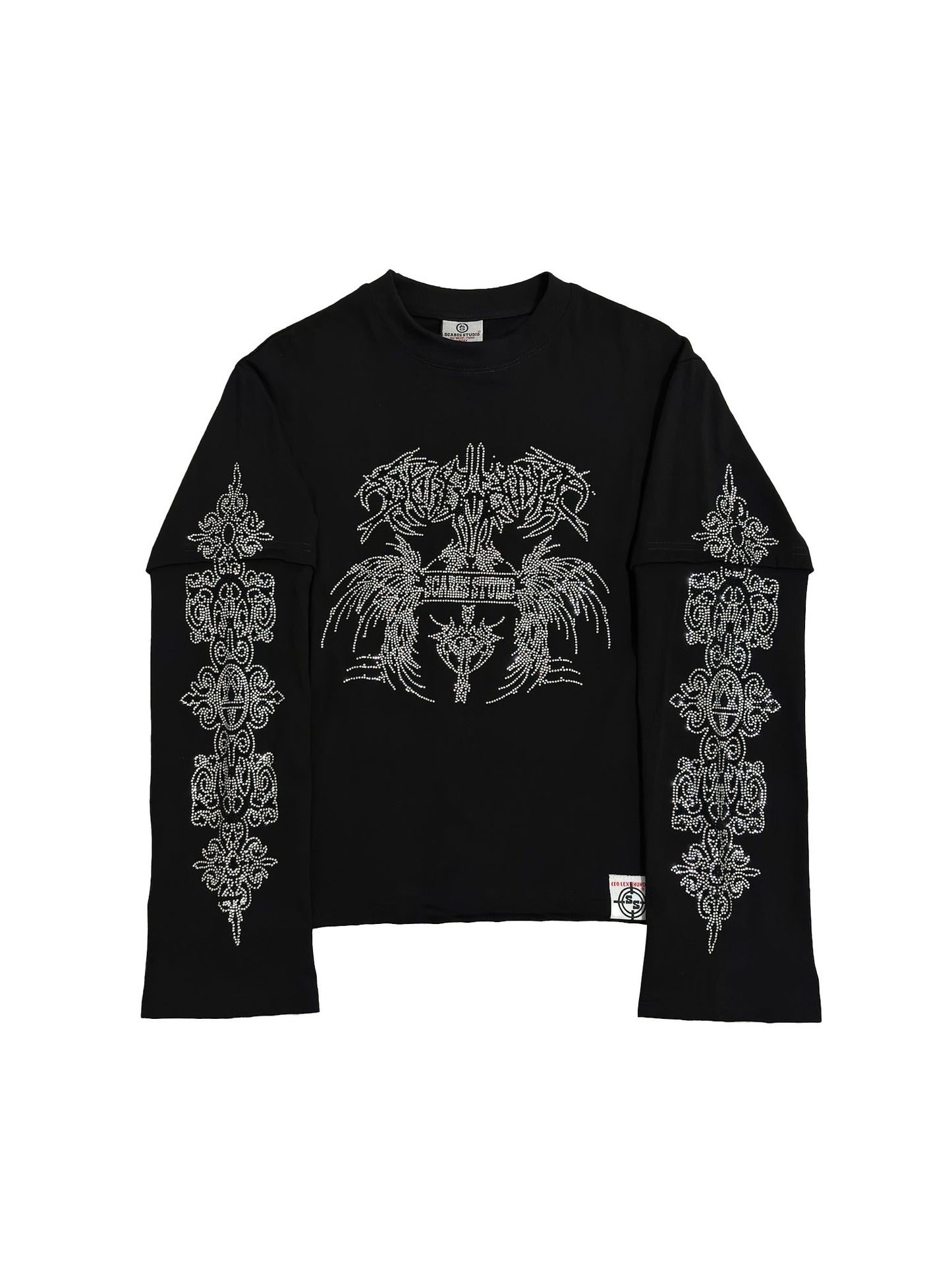 HARD RAVE BLACK LONG-SLEEVES T-SHIRT