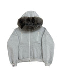 HEATHER GREY CARPENTER TECH FUR ZIPPER