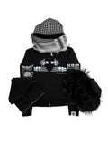 BLACK HYB. HOODIE [3 DIFFERENT HOODS STYLES]