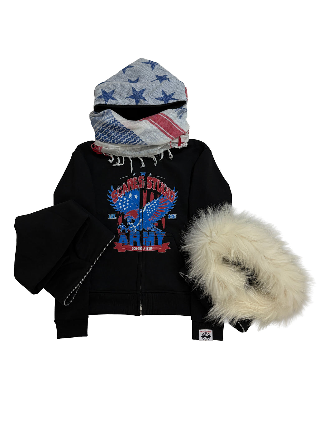 USA ARMY HYB. HOODIE [3 DIFFERENT HOODS STYLES]