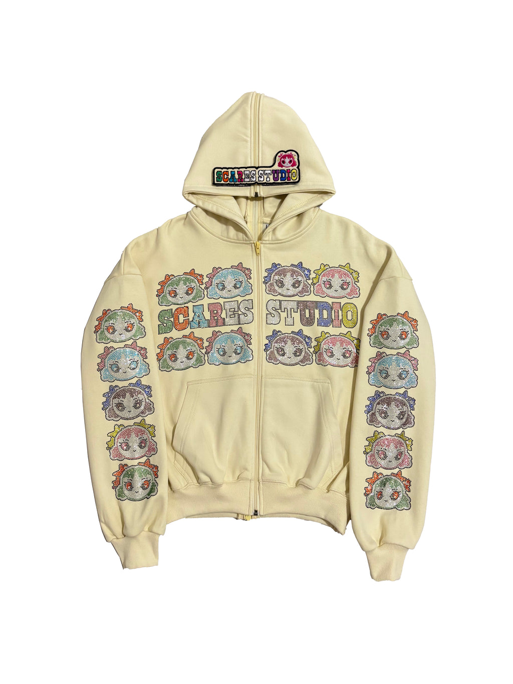 VANILLA CREAM MULTI-COLOUR BARBIE ZIPPER