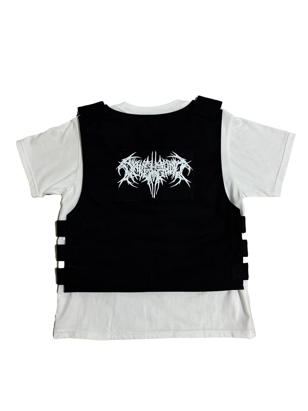 T-SHIRT + BLACK ARAB MANI ARMOUR VEST
